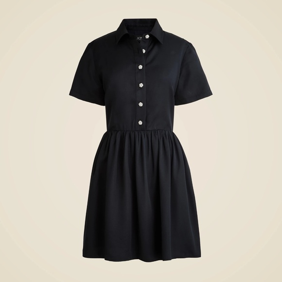 New J. CREW Size 6 Collection Shirtdress with Jewel Buttons $198 CF624 - Picture 1 of 6